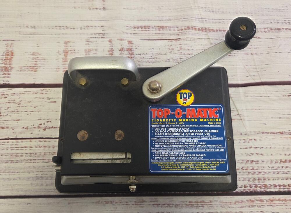 Top-O-Matic Cigarette Making Machine Manual Injector Black